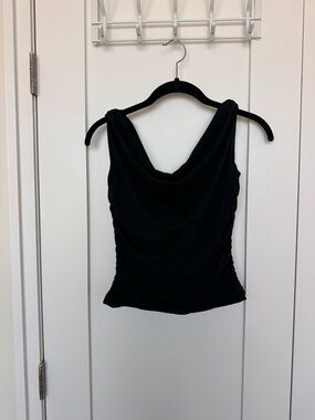 Abercrombie & Fitch Black Sleeveless Cowl Neck Camisole